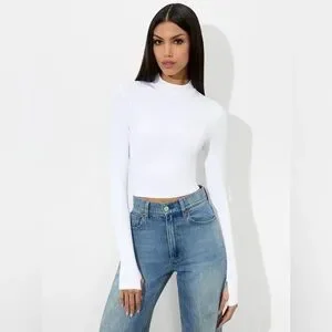 ALICE & OLIVIA DELAINA REVERSIBLE TOP - White, New with Tags